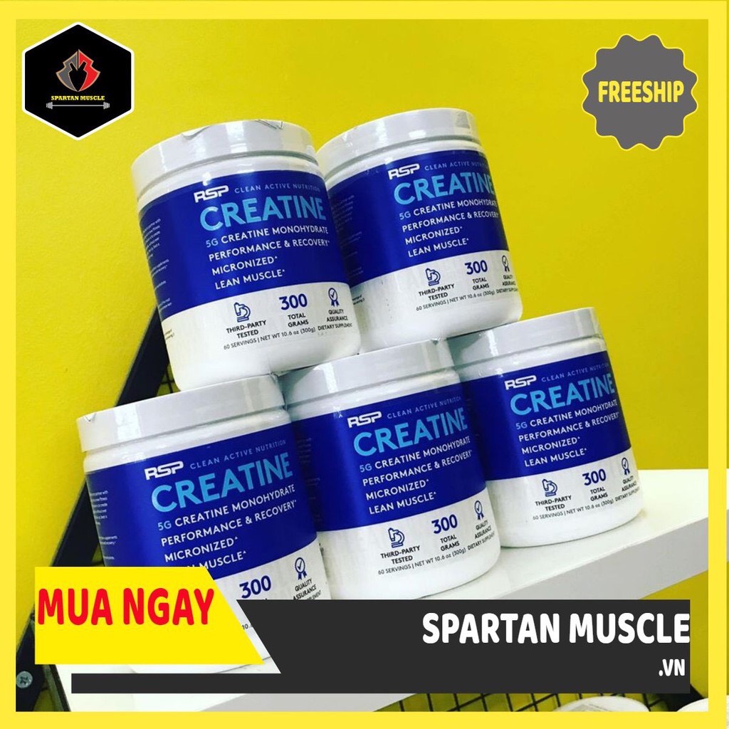 [GIÁ SỐC] CREATINE MONOHYDRATE RSP Tăng Sức Mạnh Sức Bền