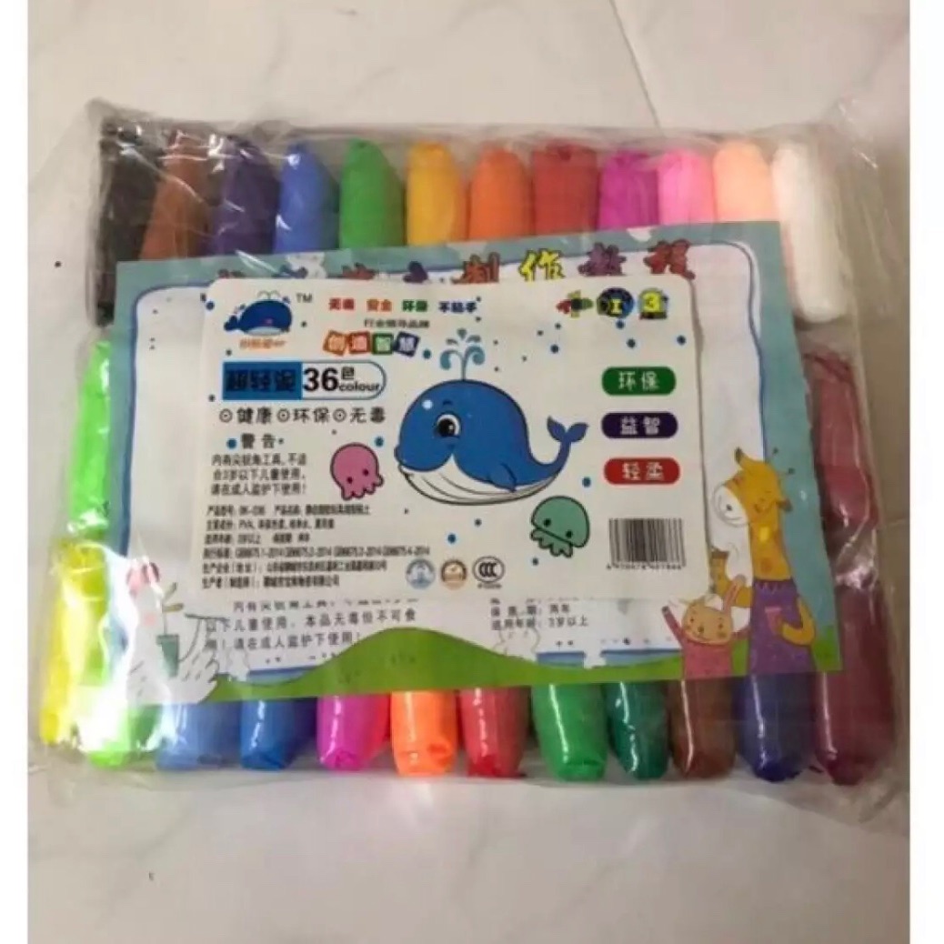 Đất nặn siêu nhẹ combo 36 cục