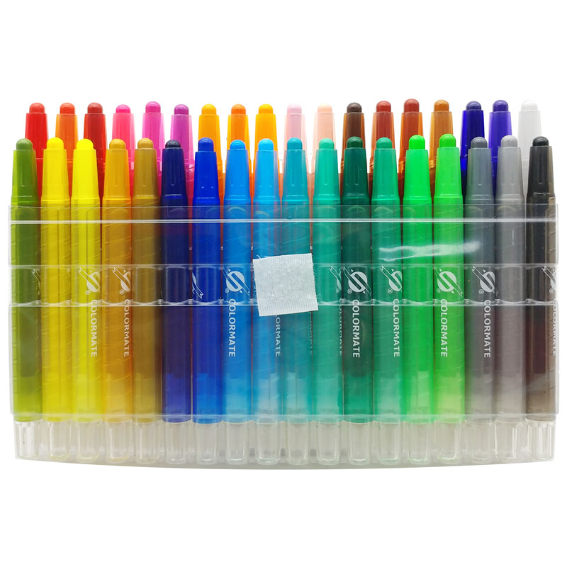 Bộ Bút Sáp Vặn - Colormate 112878 (36 Màu)