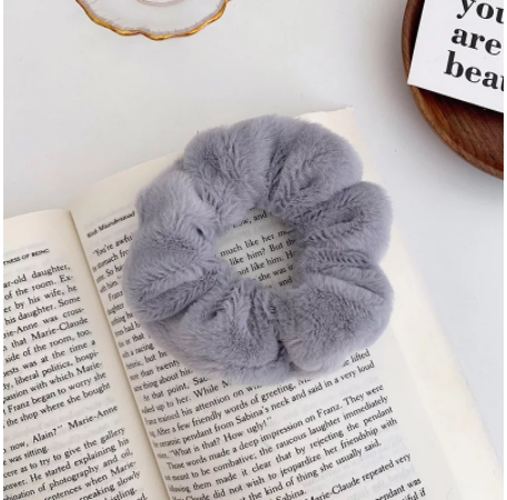 Dây Cột Tóc Scrunchies vải Lông Mềm