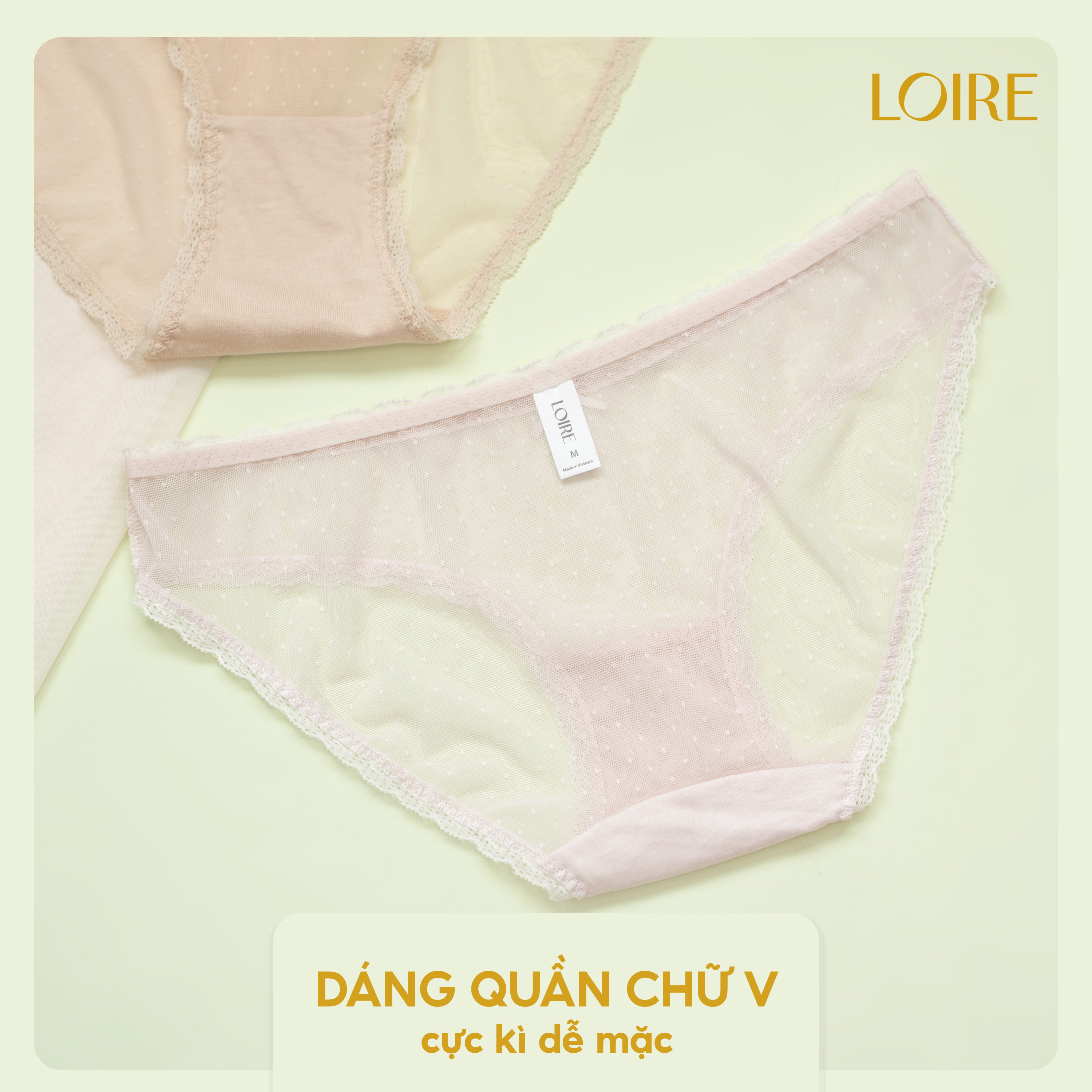 Quần Lót Ren Mỏng Mát Loirechic QLBK30