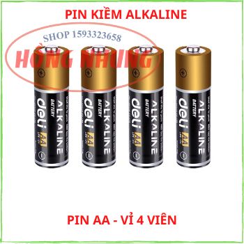[Bán Chạy] Pin ALKALINE Deli AA (2A), AAA (3A) ( 18501/18500/18504) Vỉ 2 Viên/ 4 Viên.