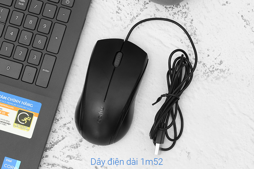 Chuột Có Dây Silent Rapoo N1200 Đen