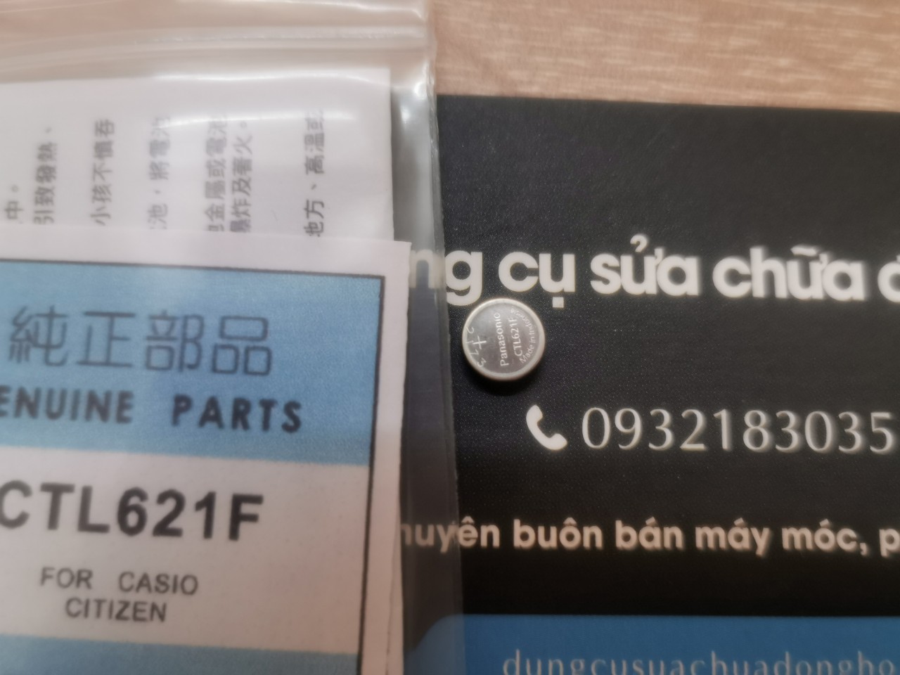Pin năng lượng đồng hồ casio ctl1616f, ctl920f, mt920, ctl621f