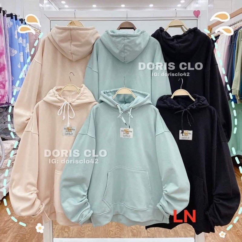 Áo hoodie 5D hươu ô vuông LN11 , Áo Nỉ From rộng, tay phồng, Chất nỉ mềm, không xù, ấm áp, mặc cho nam và nữ - Fani