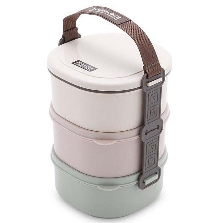 BỘ 3 HỘP NHỰA ĐỰNG CƠM VĂN PHÒNG LOCK&LOCK SIZE M 680ML (HPL771)