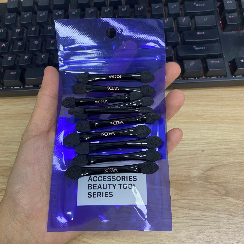 Vacosi CM13 double-headed mini sponge eyeshadow brush set-Bao UK f store