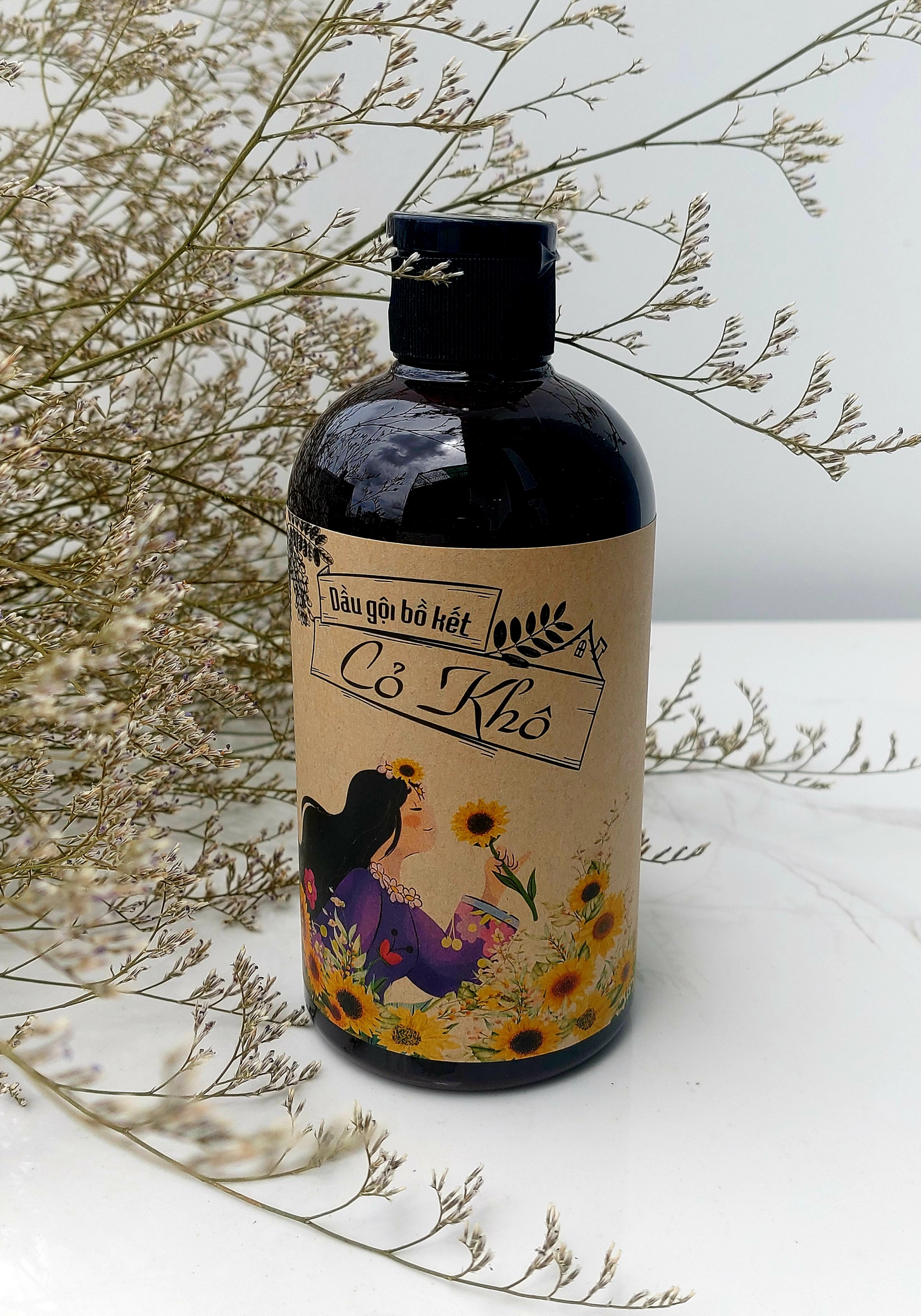 [HCM]Dầu gội bồ kết Cỏ Khô 300ml