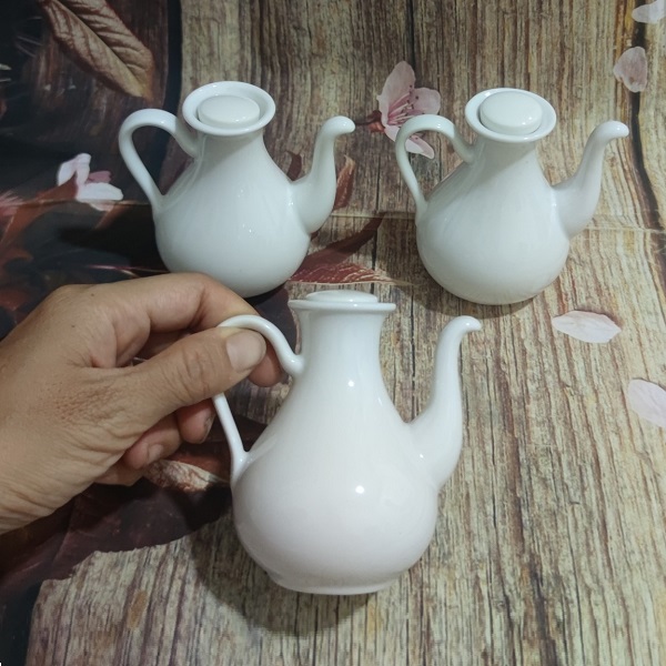 bình đựng nước chấm sứ Minh Long - bình đựng nước chấm
