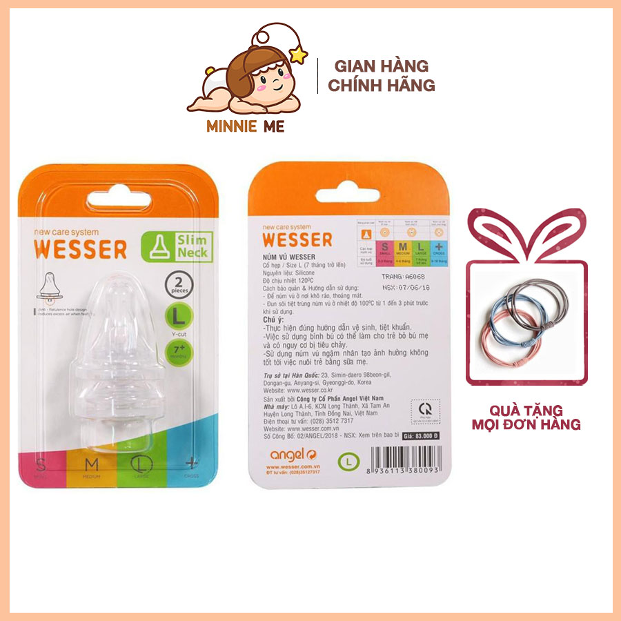 Núm ti Wesser cổ hẹp (Size S, M, L)