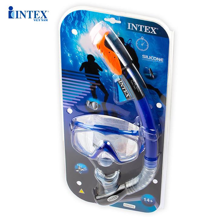 Kính bơi ống thở Silicon Aqua Pro cao cấp INTEX 55962