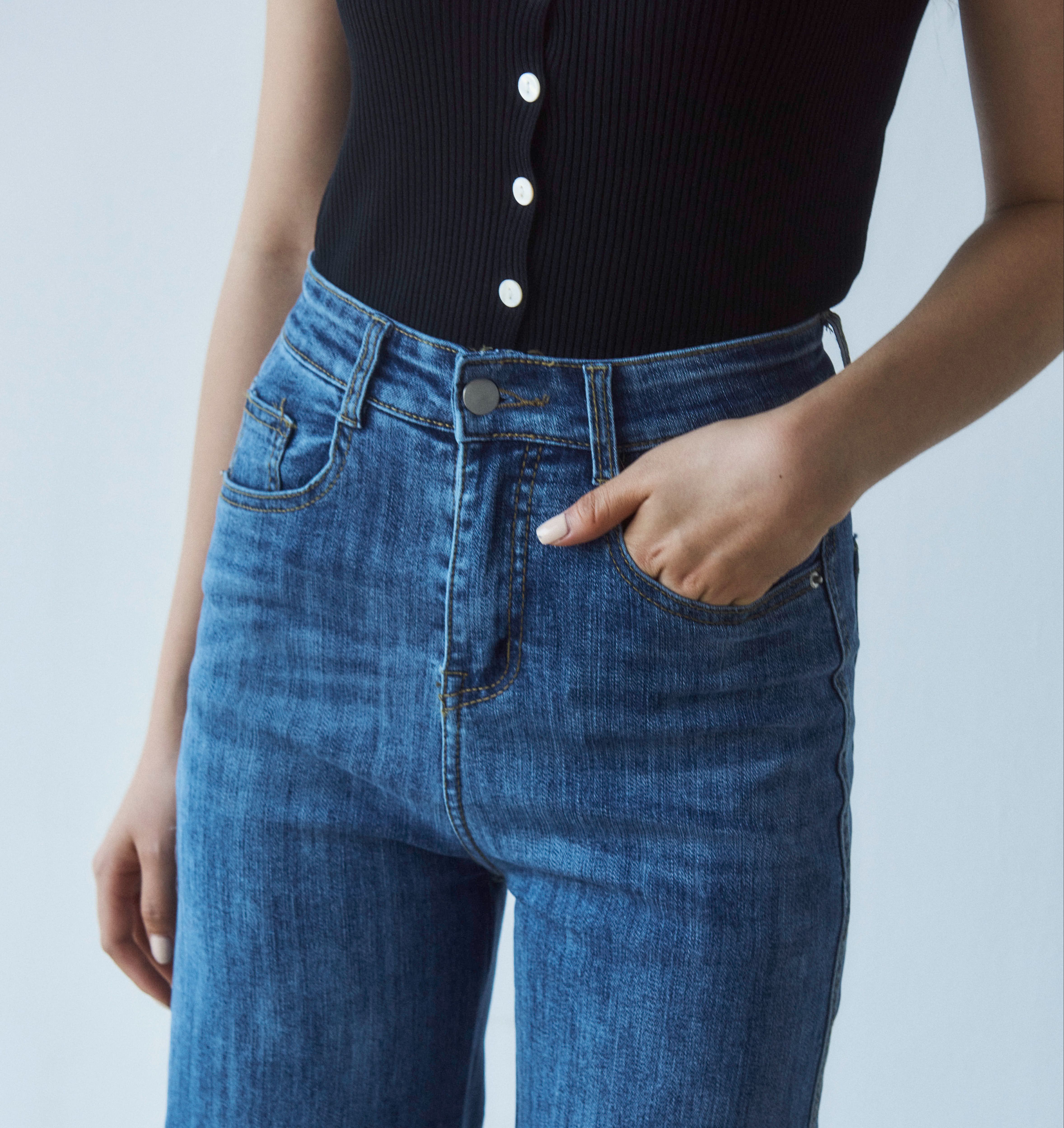 Maiimer - Quần jeans ống rộng