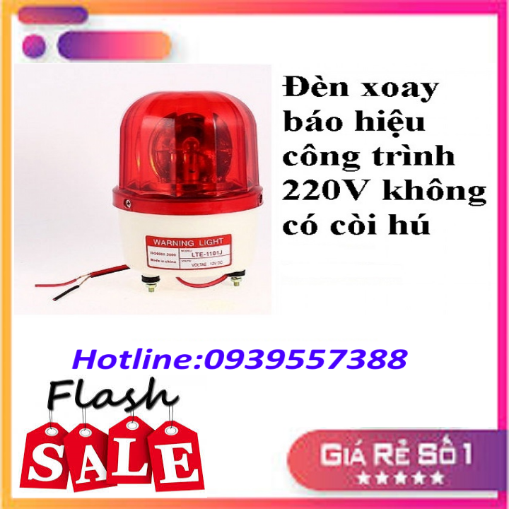 ĐÈN CẢNH BÁO LED 220V KHÔNG CÒI