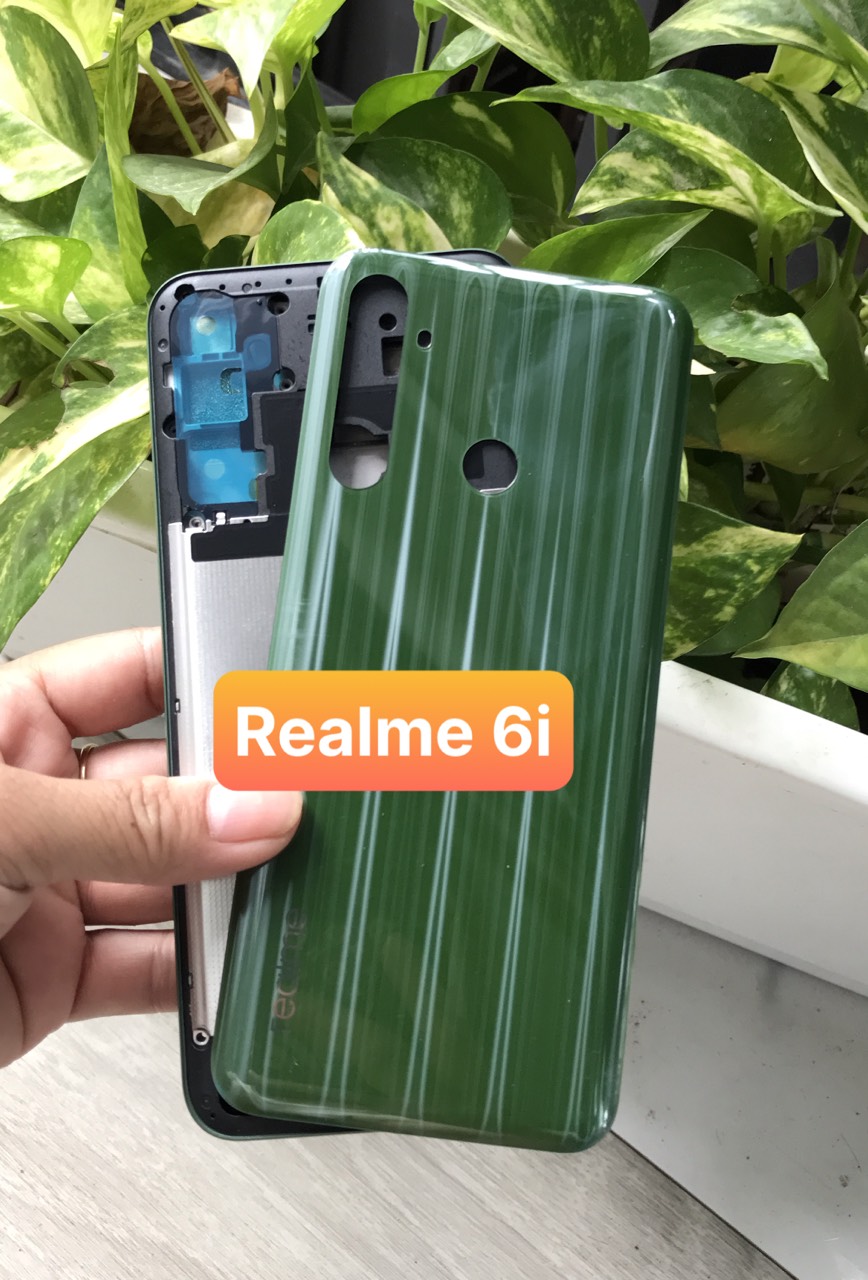 Bộ vỏ Zin điện thoại Realme 6i (kèm phím + kính camera)