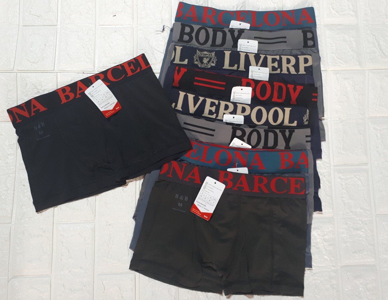 SET 5 QUẦN SỊP ĐÙI NAM THUN LANH SIZE M ĐẾN 3XL