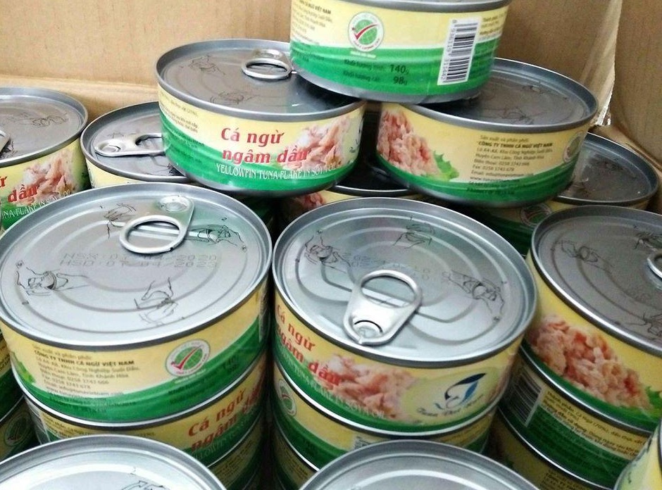 48 lon cá ngừ ngâm dầu 120-140g (thịt xé)