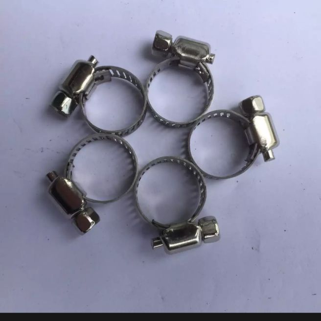 10 Đai xiết cổ dê inox dùng xiết ống 6 -12mm