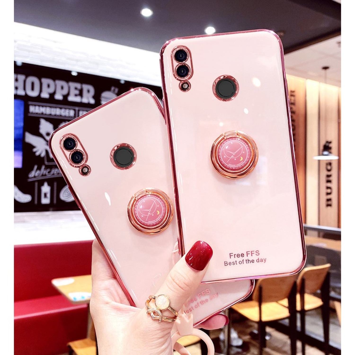 Ốp lưng silicon huawei nova 3i kèm iring sang trọng