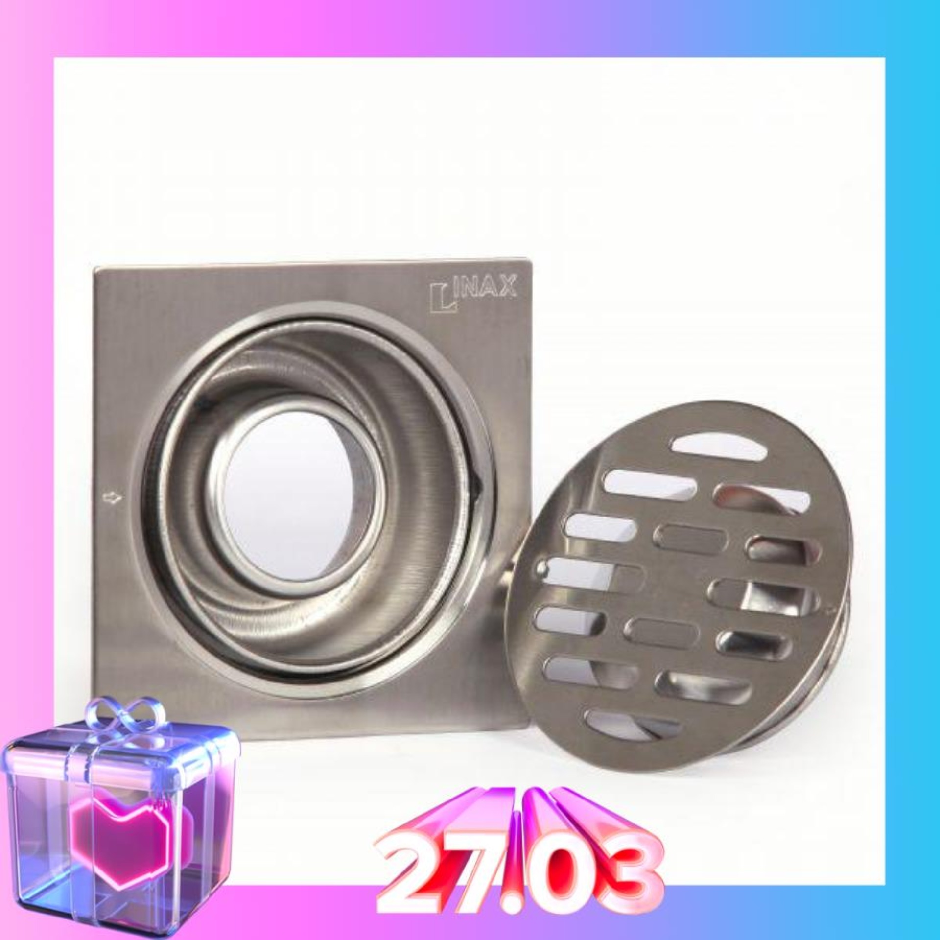 Phễu thoát sàn ,hố ga thoát sàn khử mùi inox 304 phi 75