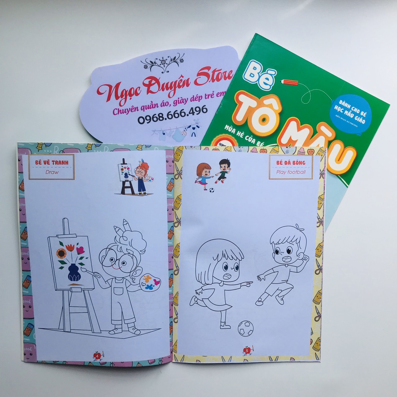 Tập tô màu theo chủ đề cho bé