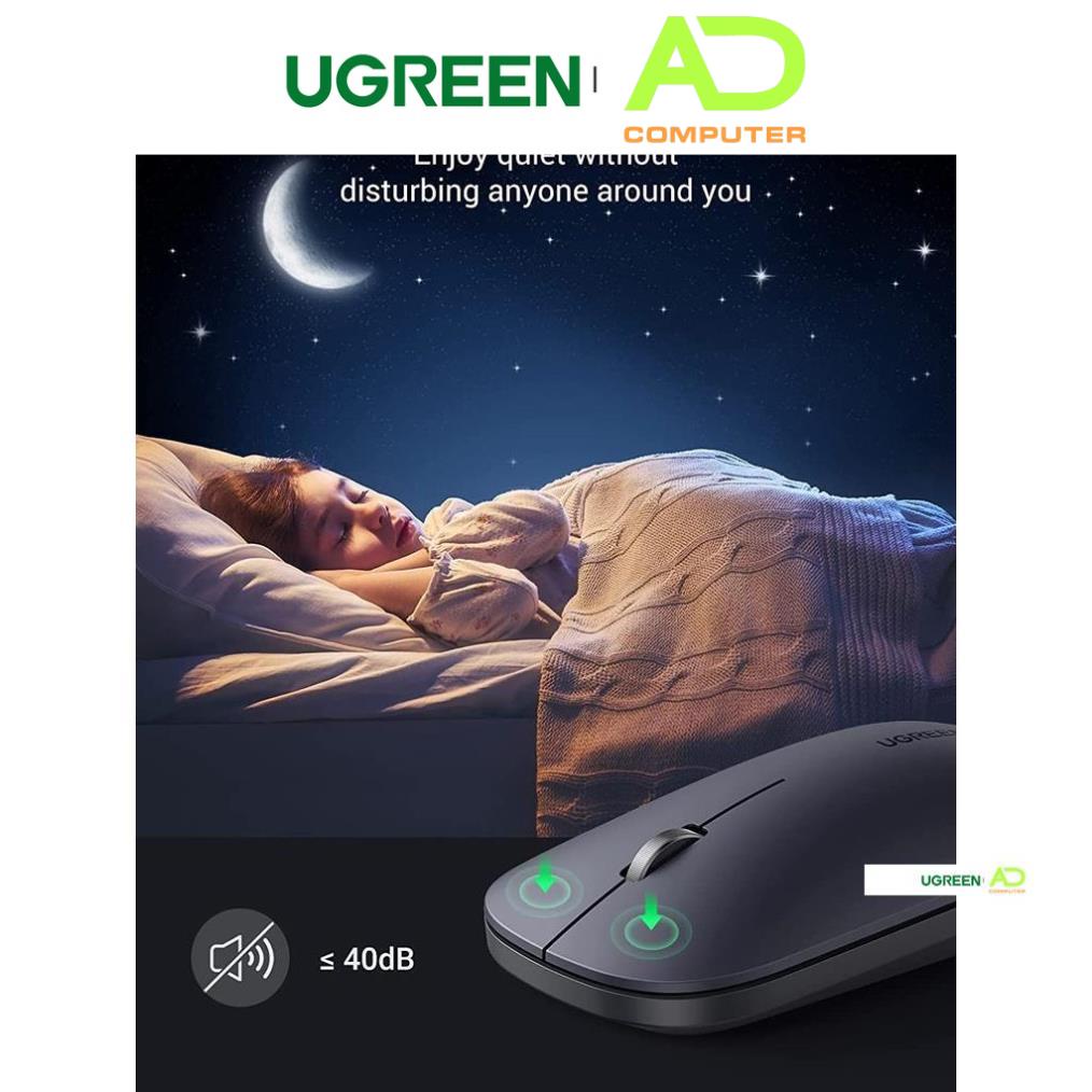 Chuột không dây UGREEN MU001 Tốc độ chuột 4000 DPI