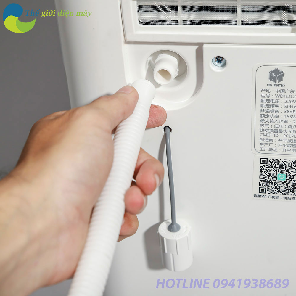 [Trả góp 12Th] Máy hút ẩm thông minh Xiaomi Mijia WIDETECH 12L - Bảo hành 6 tháng - Shop Thế Giới Điện Máy - Có thể kết nối app, sấy quần áo, phù hợp trời nồm