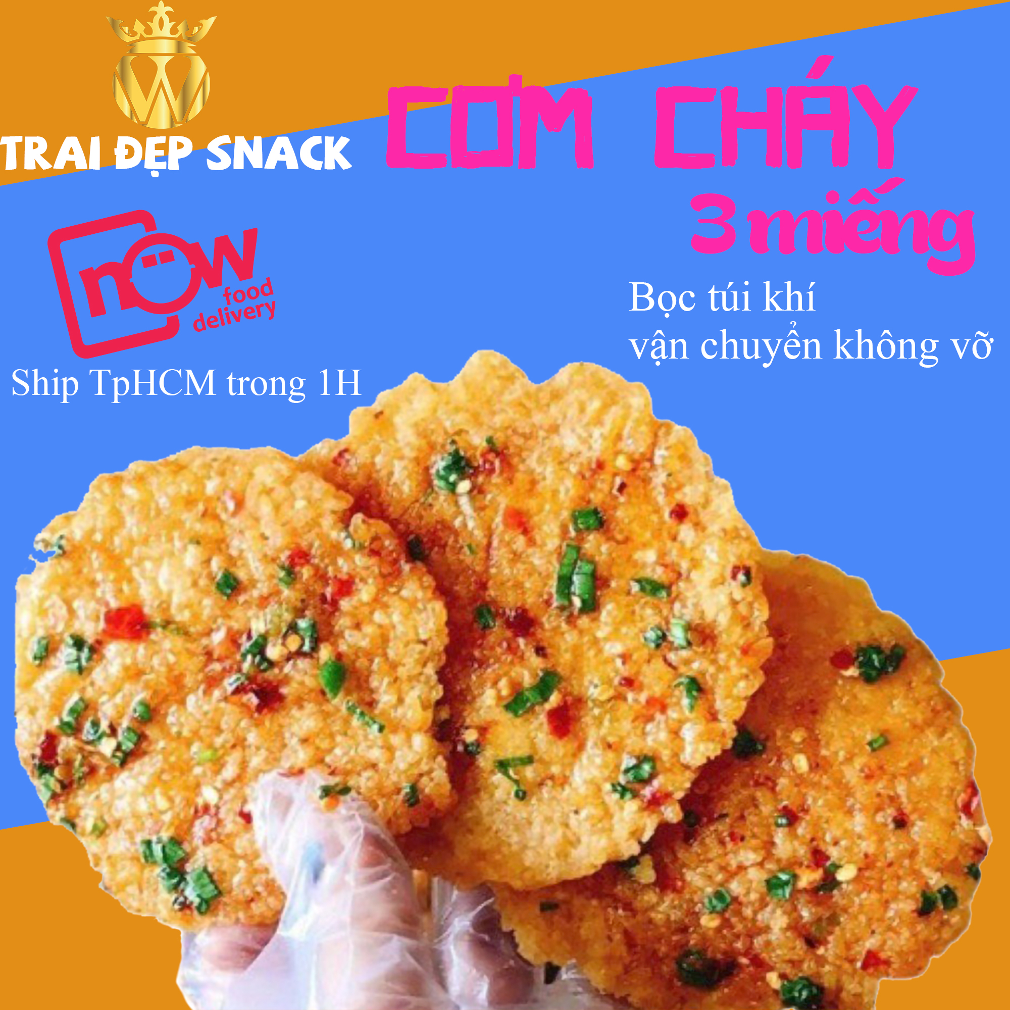 Cơm Cháy Mắm Hành Trai Đẹp