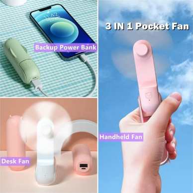 Quạt mini cầm tay sạc pin