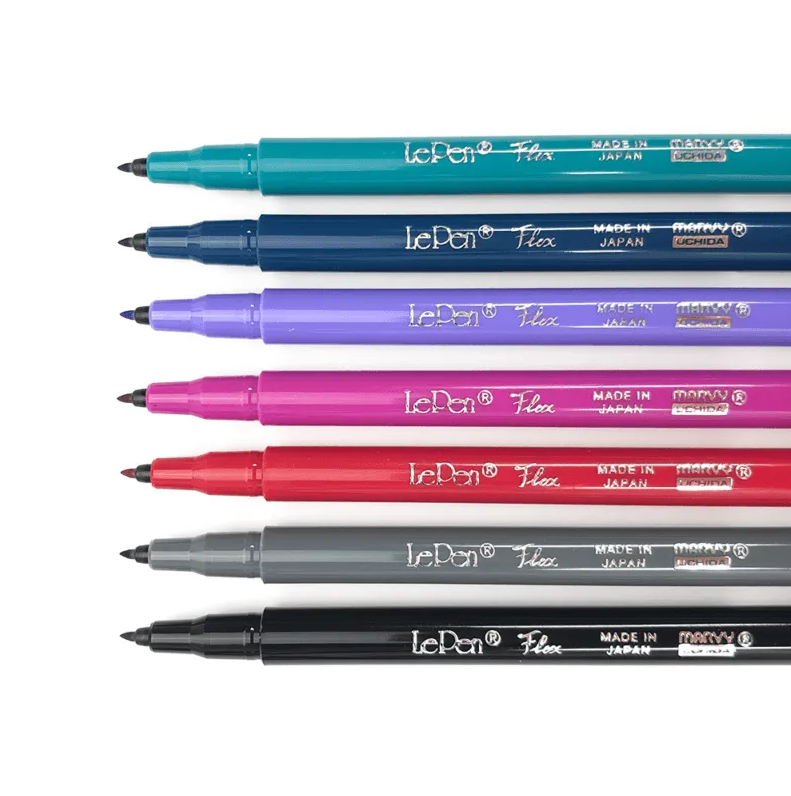 Bút ngòi cọ Marvy Lepen flex 4800 brush
