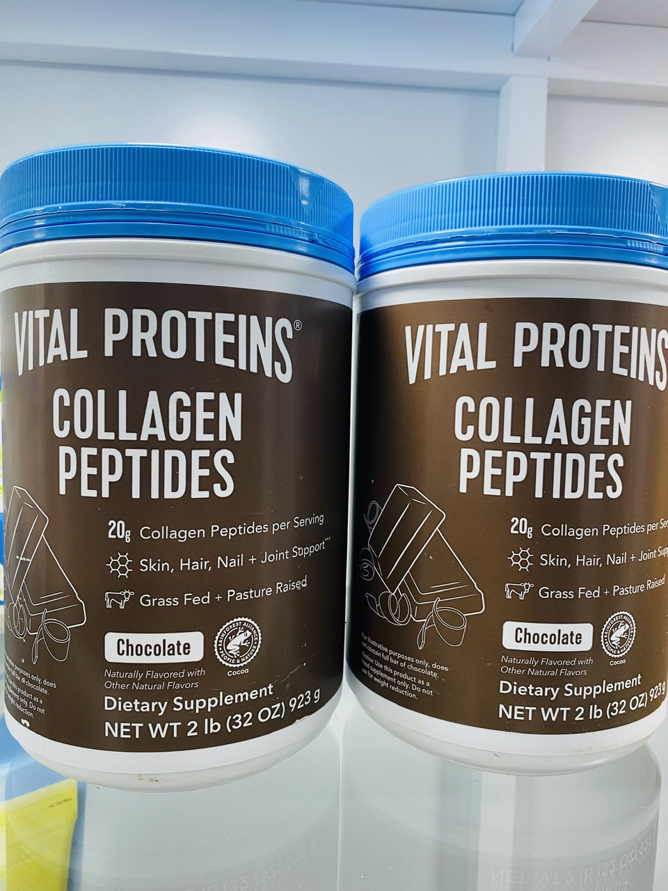Bột Collagen Vị Socola Vital Protein Collagen Peptides Vị Socola 923g