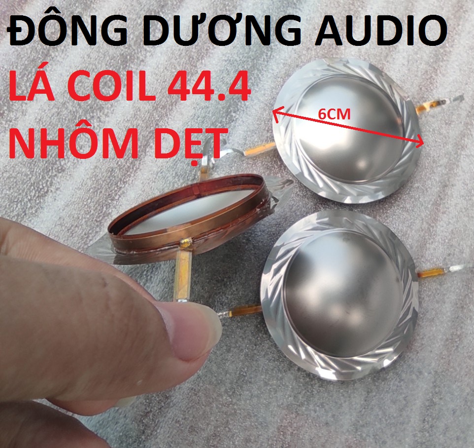 Lá coil treble 44.4mm nhôm dẹt - giá 1 cái - côn treble 450