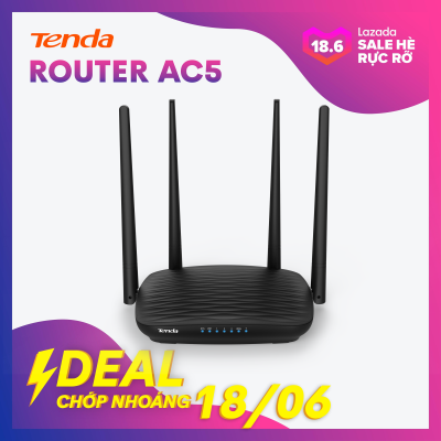 Tenda Thiết bị phát Wifi AC5 Chuẩn AC 1200Mbps|ProductId:399