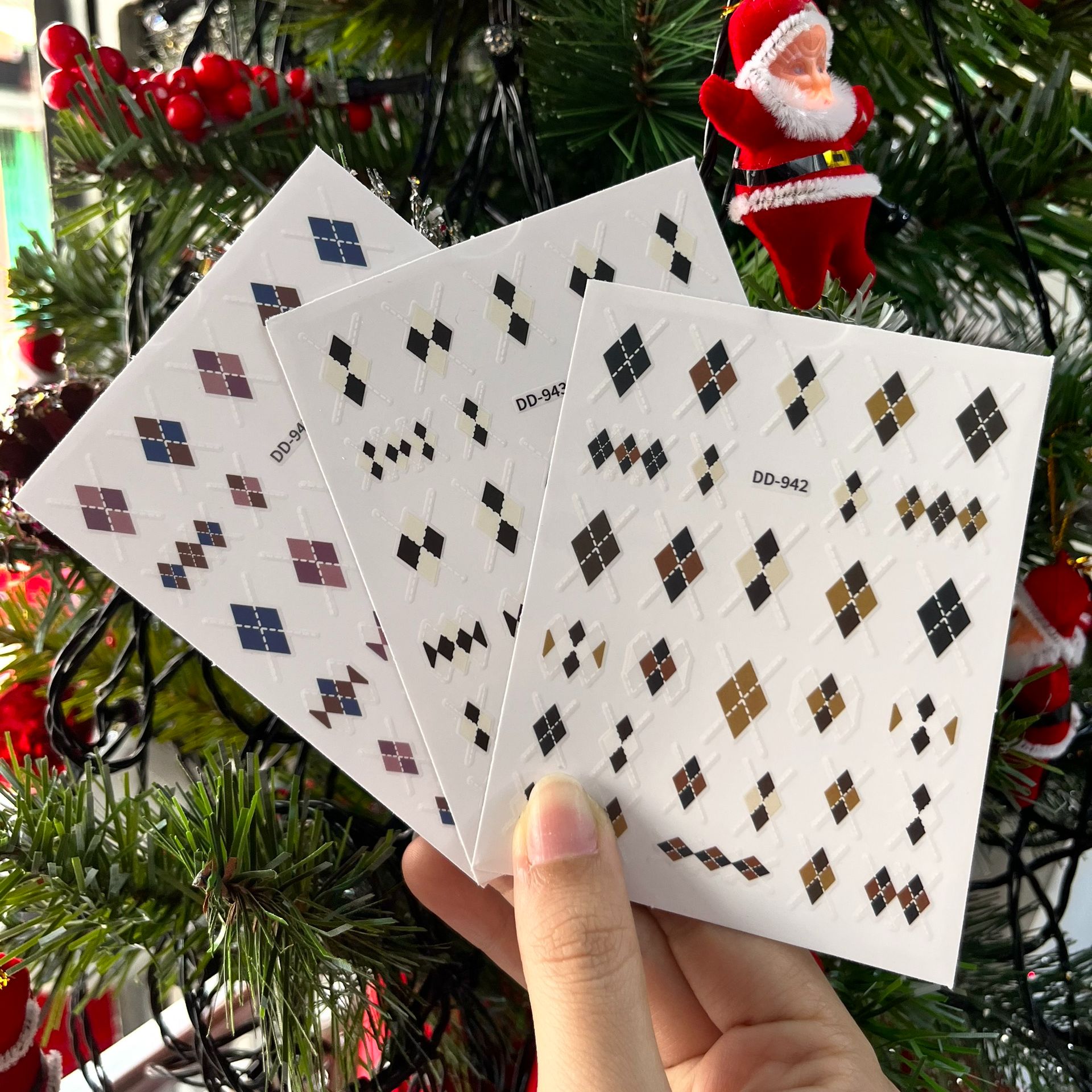 Sticker Dán Móng Hình Kẻ Sọc
