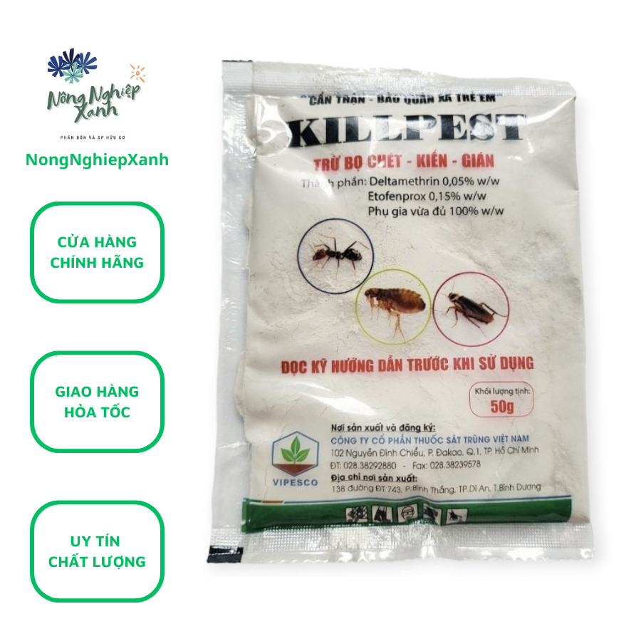 Bug Killer & Pest Control repellent for cat dog flea pack 50gr