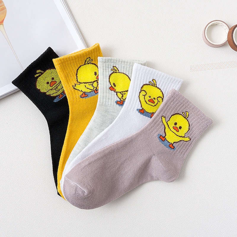 Tất vớ nữ vịt vàng cute