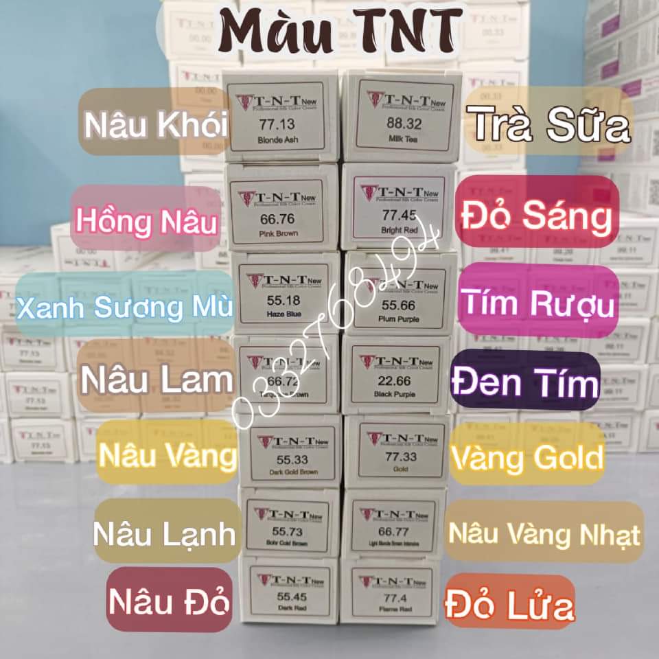 THUỐC NHUỘM TÓC GIÁ SỈ TNT 100ml (Không kèm oxy)