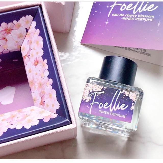 Foellie chính hãng Hàn Quốc Nước hoa vùng kín hương đào ngọt ngào Foellie Eau De Innerb Perfume 5ml - Cherry Blossom (chai màu tím)