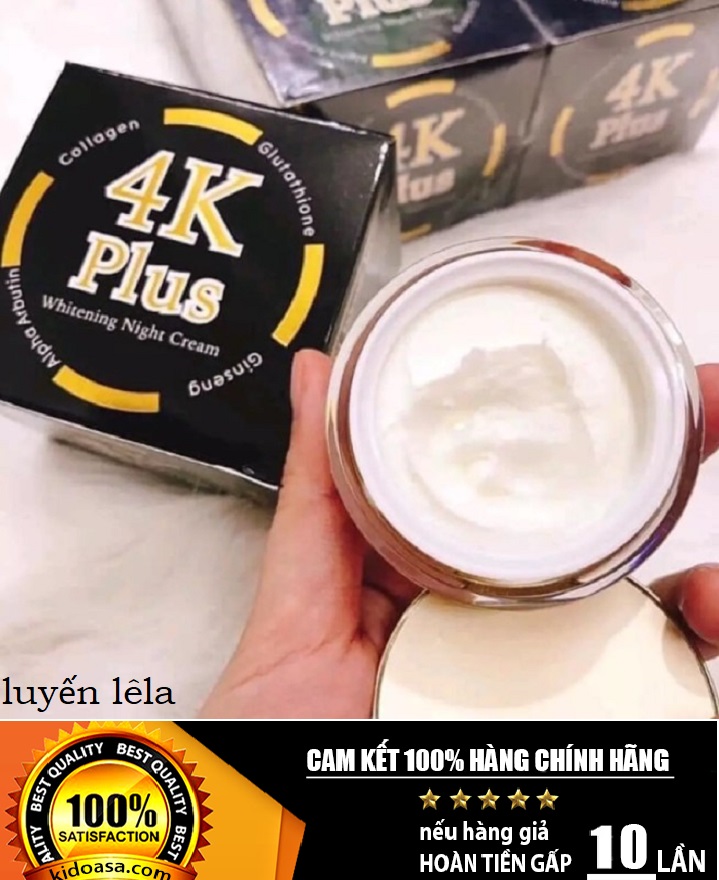 Kem sâm 4k plus dưỡng trắng da ban đêm