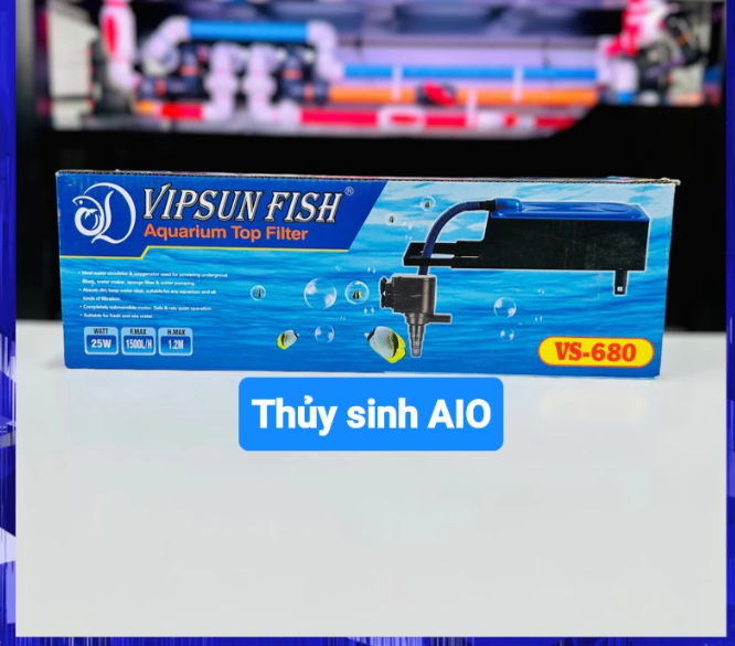 Bộ Máy Bơm Lọc Máng Hồ Cá VIPSUN VS - 388 - 680 - 7800 - 9800 - 10800 / Bộ Máy Lọc Nước Bể Cá VIPSUN FISH