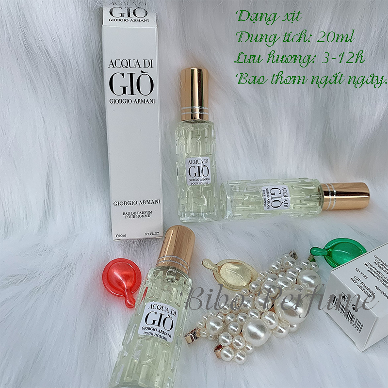 [HCM]NƯỚC HOA NAM MINI 20ML GIÒ TRẮNG LƯU 3-12H