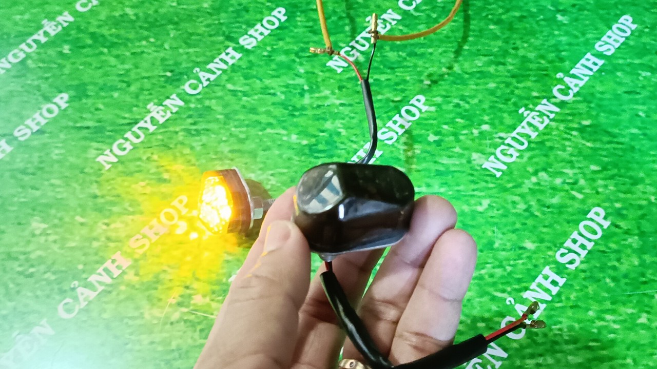 Xi nhan led con bọ cho xe máy