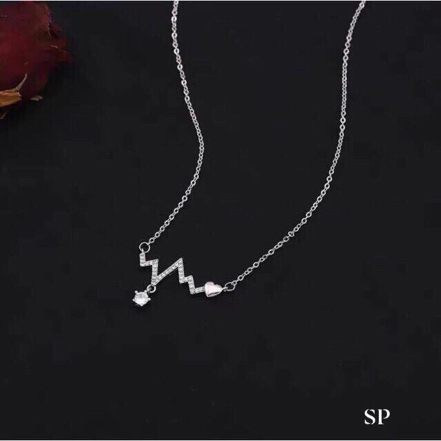 DÂY CHUYỀN NỮ BẠC TA - DÂY CHUYỀN NHỊP TIM  - TRANG SỨC BẠC TNJ CAM KẾT HÀNG CHUẨN ẢNH, CHẤT LƯỢNG TỐT, PHỤC VỤ TẬN TÌNH, CHU ĐÁO