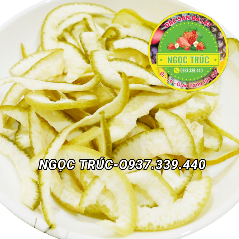 [HCM]VỎ BƯỞI SẤY DẺO THƠM NGON - TÚI ZIP 200G