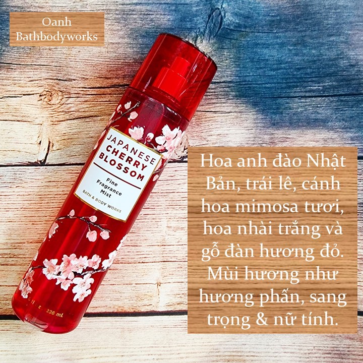 Bộ sản phẩm Japanese Cherry Blossom BBW