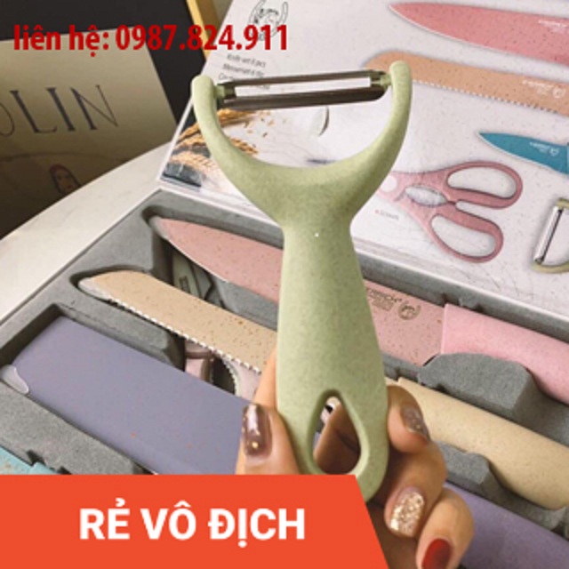 Bộ dao kéo 6 món kháng khuẩn EVERRICH (Thép không gỉ)