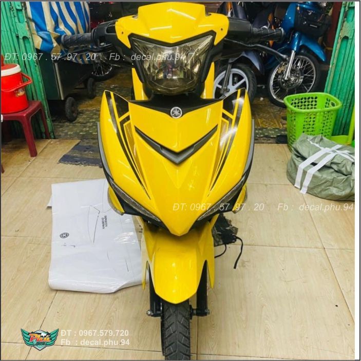 Tem rời Exciter 150 Vàng đen (B)