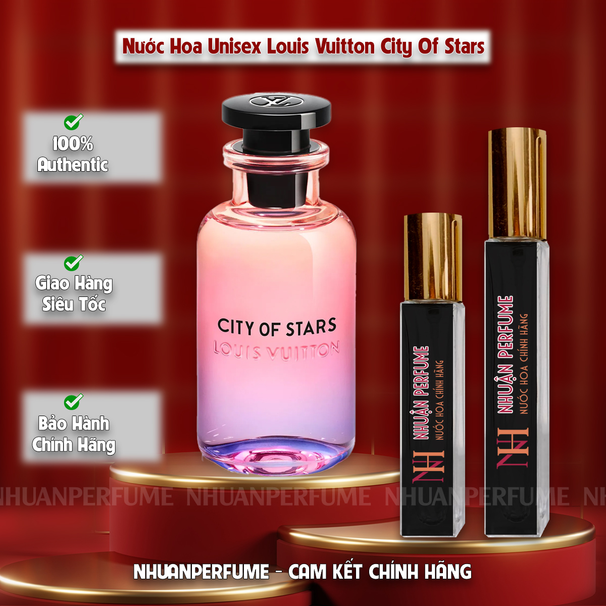 10ml Nước Hoa Unisex LV City of Stars EDP - Hương cam đỏ và chanh vàng tươi  mát, trẻ trung