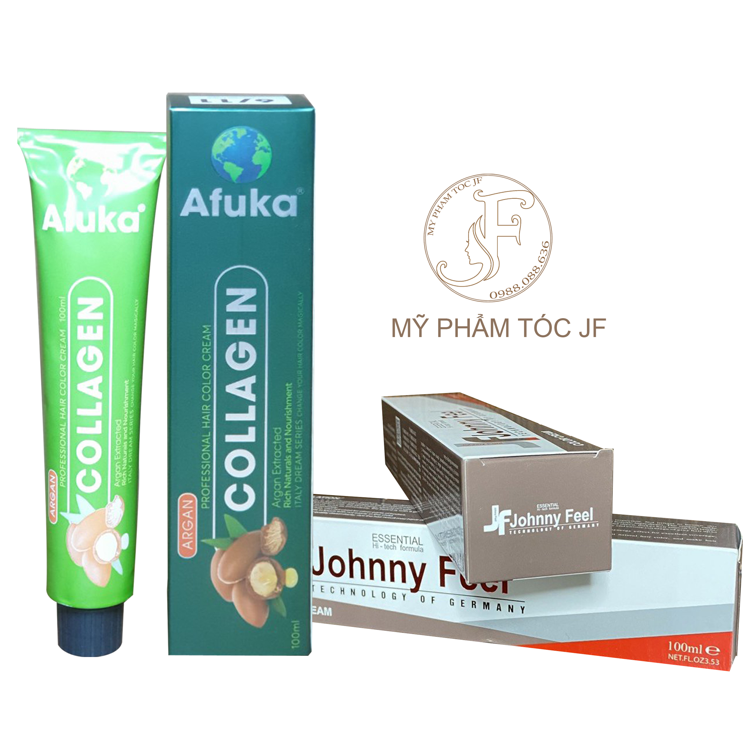 [HCM]Thuốc Nhuộm Tóc Màu Tím Than Johnny Feel-tặng oxy