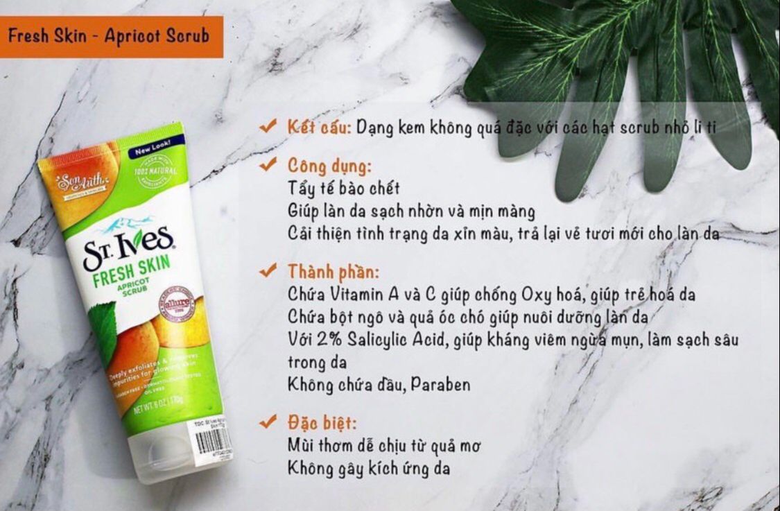 Tẩy da chết St.Ives 170g