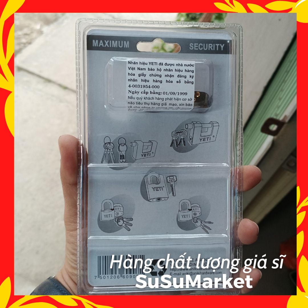 Ổ KHOÁ CHỐNG CẮT 5P 6P [CHÍNH HÃNG YETI] BAO TỐT SIÊU BỀN